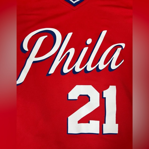 FANATICS Mens NBA Philadelphia 76ers #21 Joel Embiid Basketball Jersey Small - Picture 5 of 14